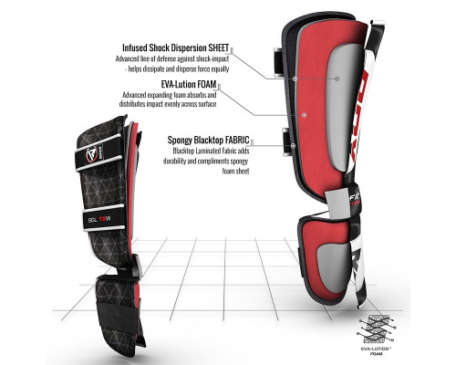 Накладки на ноги, защита голени RDX Leather S
