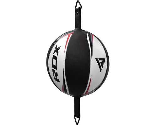 Боксерская груша на растяжке RDX White с резиновым жгутом