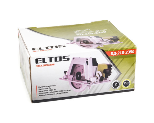 Пила дисковая ELTOS ПД-210-2350