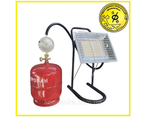 Газовий комплект обігрівач NURGAZ 310P+ Балон InterTool 8л + редуктор зі шлангом + пальник на балон у подарунок