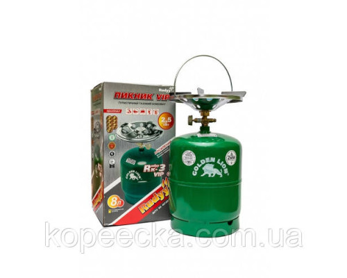 Газовий Примус "Пікнік Golden Lion" Rudyy Rk-2 VIP 8л