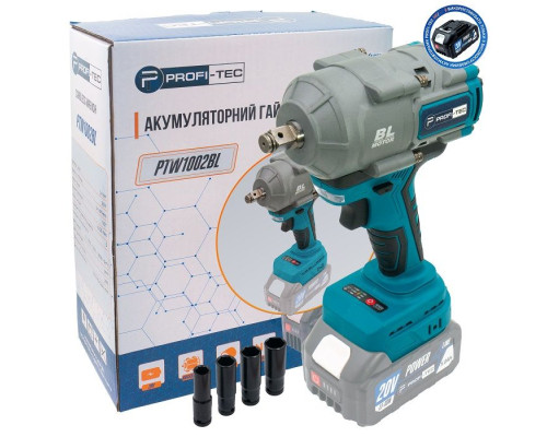 Акумуляторний гайковерт PROFI-TEC PTW1003BL POWERLine (без акумулятора та зарядного пристрою)