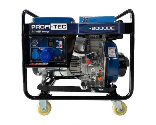 Генератор дизельний PROFI-TEC PE-8000DE (8.5 кВт, електростартер)