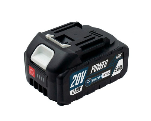 Акумуляторна батарея PROFI-TEC PT2050HE POWERLine (20 В / 4.0 Аг, високострумова, з індикатором)
