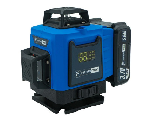 Лазерний нівелір PROFI-TEC PGL 4D 1630 (30 м, 16 ліній, зелений промінь)
