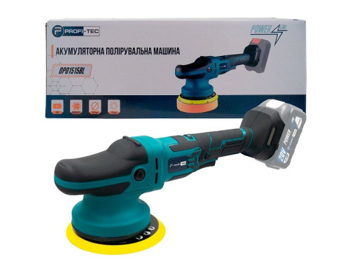 Акумуляторна ексцентрикова полірувальна машина PROFI-TEC DPO1515BL POWERLine (без акумулятора та зарядного пристрою)