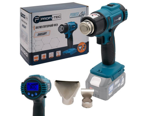 Акумуляторний фен PROFI-TEC DHG550PT_1 POWERLine (LCD-дисплей, без акумулятора та зарядного пристрою)