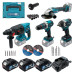 Акумуляторний набір інструментів PROFI-TEC Combo Set 4/2 POWERLine (CBH20BL, DHP485BL, DGA20BL, DTW500BL) (3×PT2050MP (4.0 Аг), зарядний пристрій)