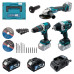 Акумуляторний набір інструментів PROFI-TEC Combo Set 3/3 POWERLine (DHP485BL, DGA20BL, DTW800BL) (2×PT2050MP (4.0 Аг), зарядний пристрій)