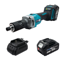 Акумуляторна пряма шліфувальна машина PROFI-TEC PDG36BL POWERLine (2×PT2040 (4.0 Аг), зарядний пристрій)