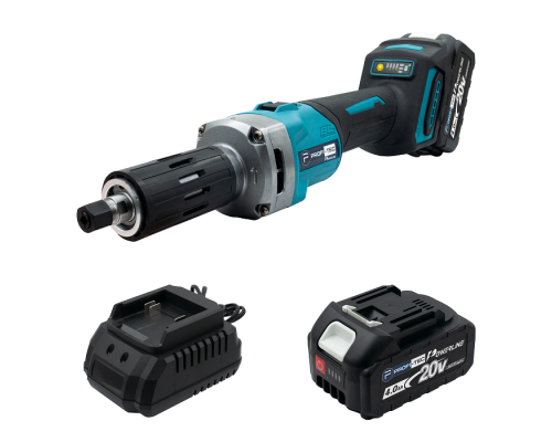 Акумуляторна пряма шліфувальна машина PROFI-TEC PDG36BL POWERLine (2×PT2040 (4.0 Аг), зарядний пристрій)