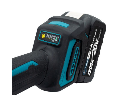 Акумуляторна пряма шліфувальна машина PROFI-TEC PDG36BL POWERLine (2×PT2040 (4.0 Аг), зарядний пристрій)