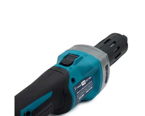 Акумуляторна пряма шліфувальна машина PROFI-TEC PDG36BL POWERLine (2×PT2040 (4.0 Аг), зарядний пристрій)