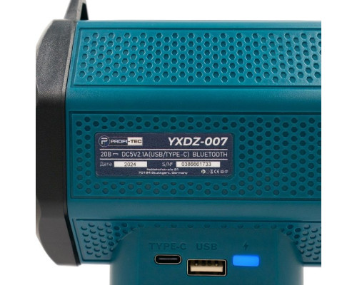 Акумуляторна bluetooth колонка PROFI-TEC YXDZ-007 POWERLine (без акумулятора та зарядного пристрою)