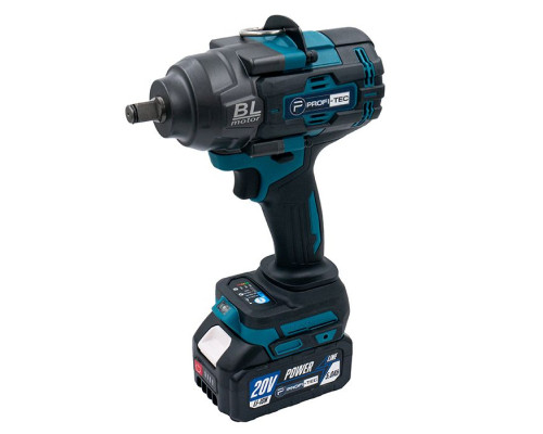 Акумуляторний гайковерт PROFI-TEC PTW1002BL POWERLine (2×PT2050MP (4.0 Аг), зарядний пристрій)