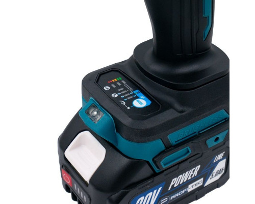 Акумуляторний гайковерт PROFI-TEC PTW1002BL POWERLine (2×PT2050MP (4.0 Аг), зарядний пристрій)