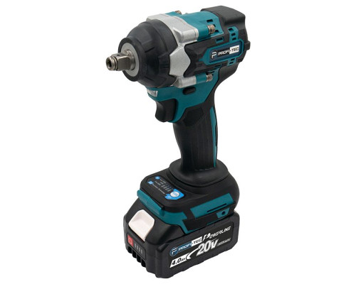 Акумуляторний гайковерт PROFI-TEC DTW500BL POWERLine (2×PT2040 (4.0 Аг), зарядний пристрій)