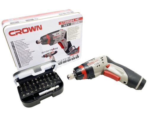 Аккумуляторная отвертка CROWN CT22024 MC