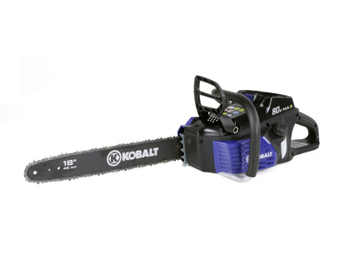 Пила аккумуляторная цепная Kobalt 80 Volt 18"