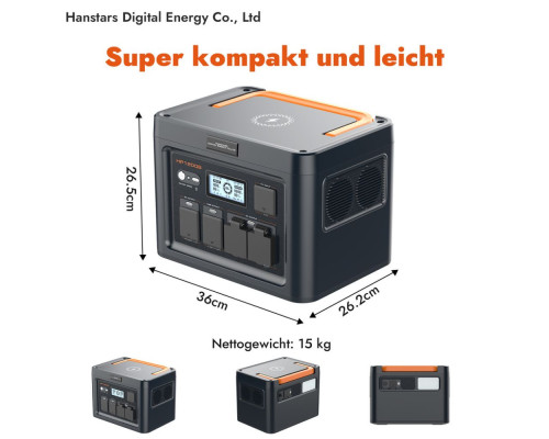 Портативна зарядна станція Hanstars HP1200B 1075Wh
