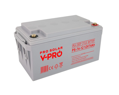 Акумулятор Volt Polska DEEP CYCLE VPRO SOLAR 12V 74 Ah VRLA