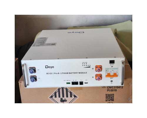 Акумуляторна батарея Deye SE-G5.1 Pro-B (LiFePO4 51,2V 100Ah 5,12kWh)