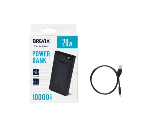 Повербанк (Power Bank) Brevia 10000mAh 20W Li-Pol, LCD