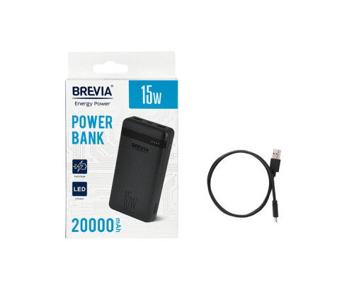 Повербанк (Power Bank) Brevia 20000mAh 15W Li-Pol