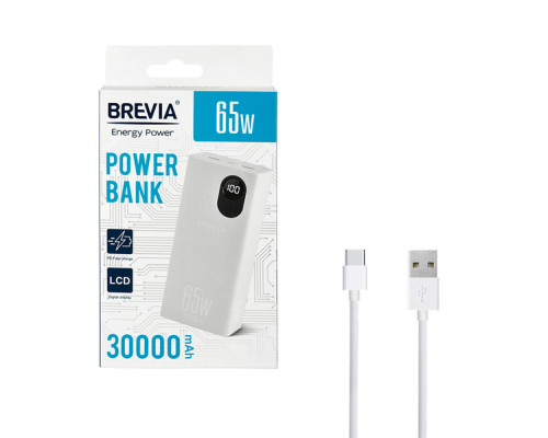 Повербанк (Power Bank) Brevia 30000mAh 65W Li-Pol, LCD